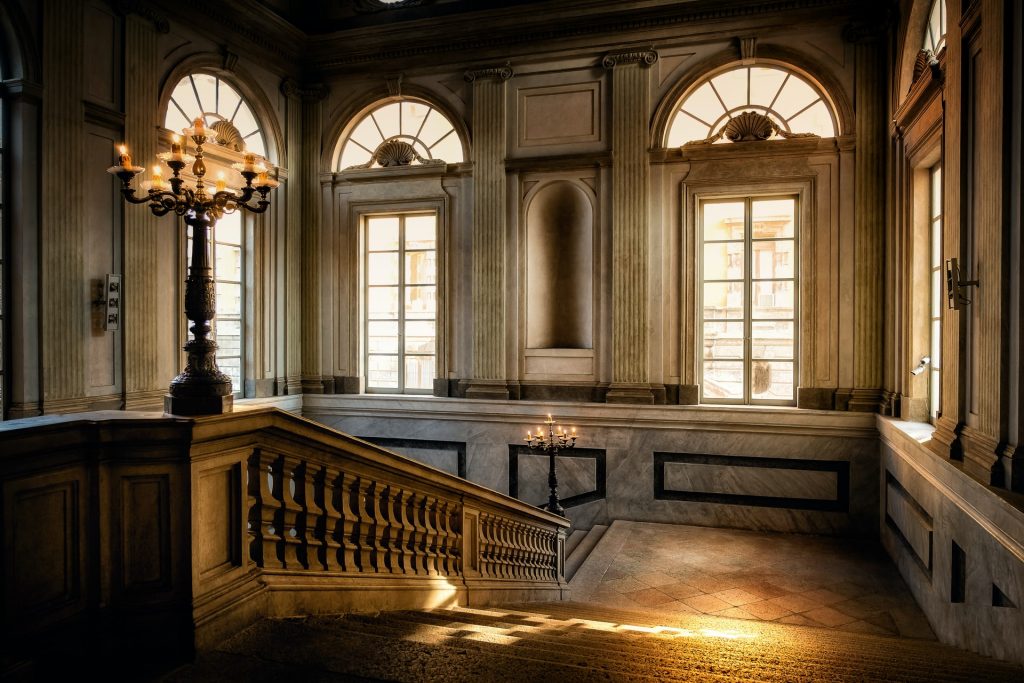 Stone Staircase Design in a Palace